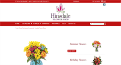 Desktop Screenshot of hinsdaleflowershop.com